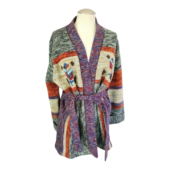 Colorful Knit Women's Cardigan - Picture 1 of 9